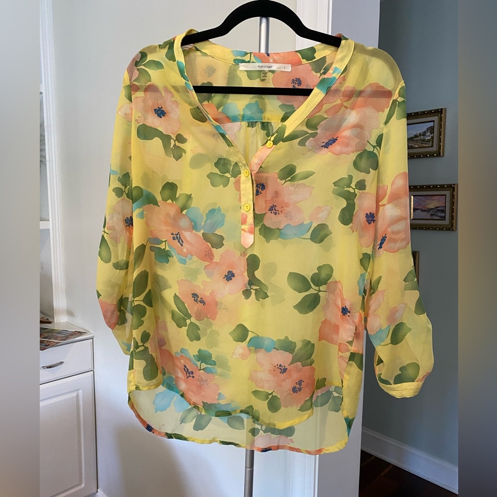 fun2fun Women's S Multicolored Floral Print